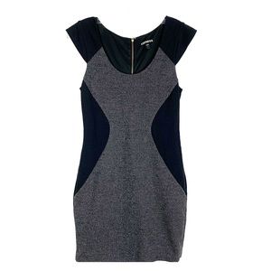 Express grey & black dress